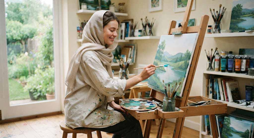 تاثیر نقاشی بر آرامش ذهن؛ چگونه هنر استرس را کاهش می‌دهد و حال ما را بهتر می‌کند؟